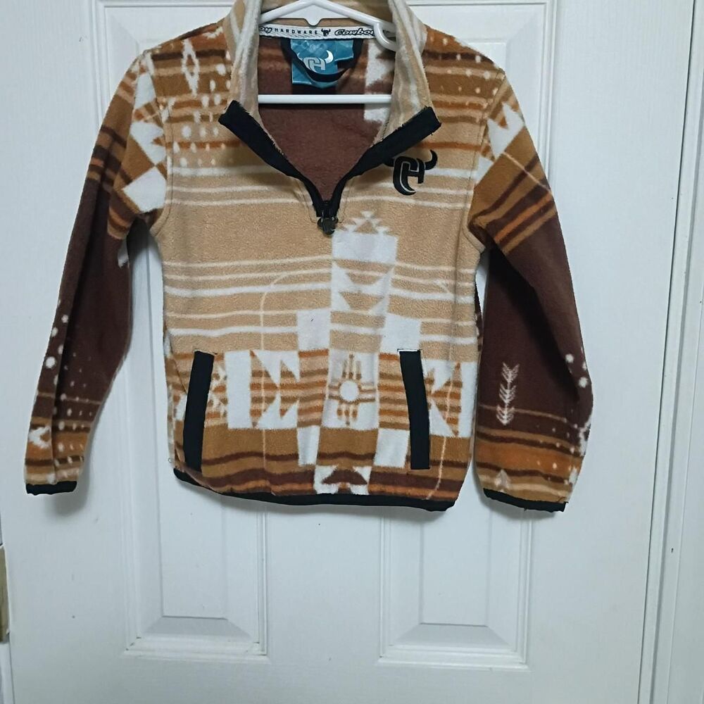 Cowboy-hardware pull over jacket